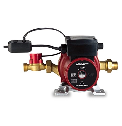 Pressurizador 20 Mca Lorenzetti Pl20 20mca Com 3 Níveis De Potência E Filtro Retentor De Partículas