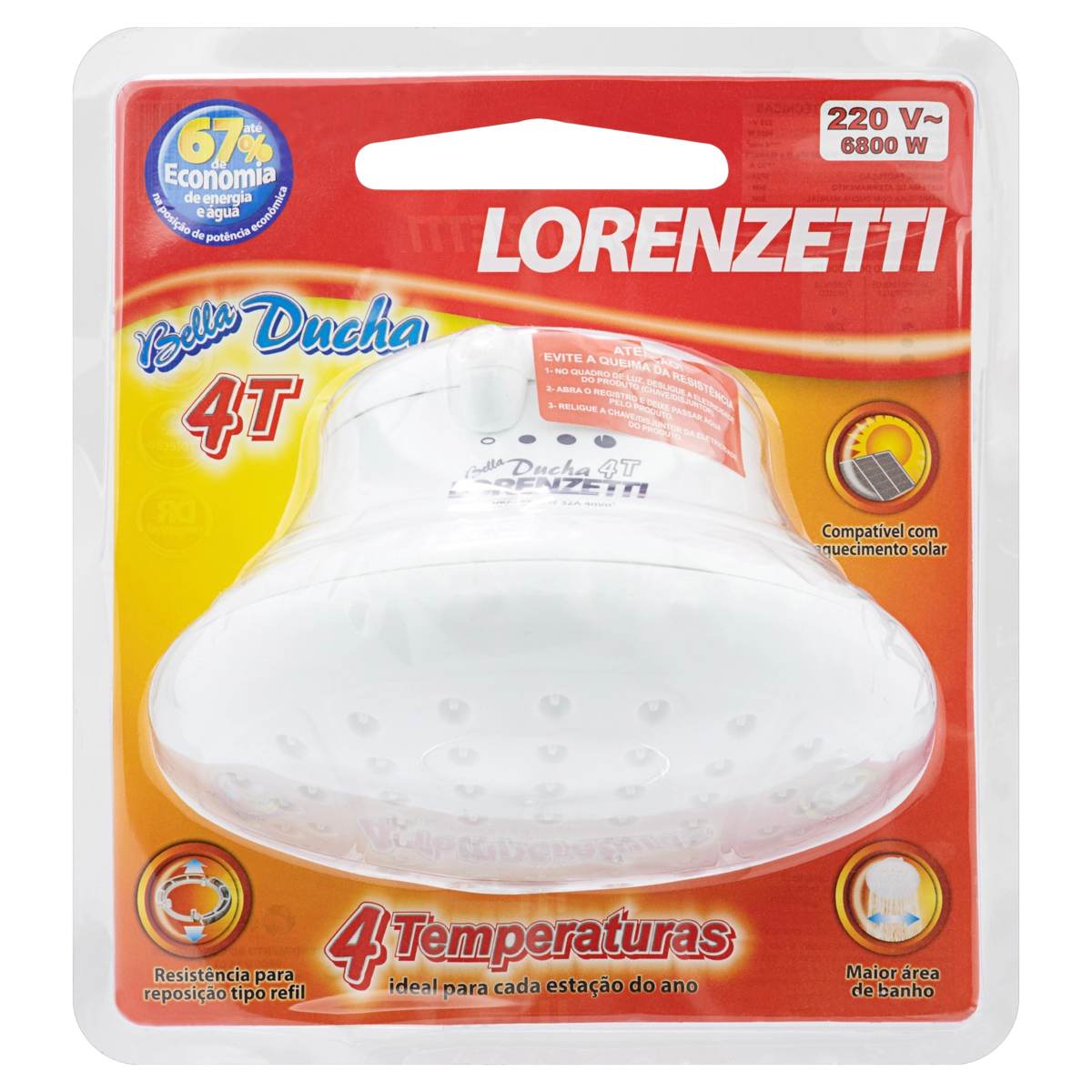 Bella Ducha 4 Temperaturas LORENZETTI 6800W 220V