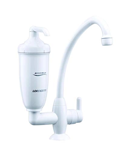 Filtro Purificador de água Lorenzetti Acqua Bella Branco Com Torneira de Mesa
