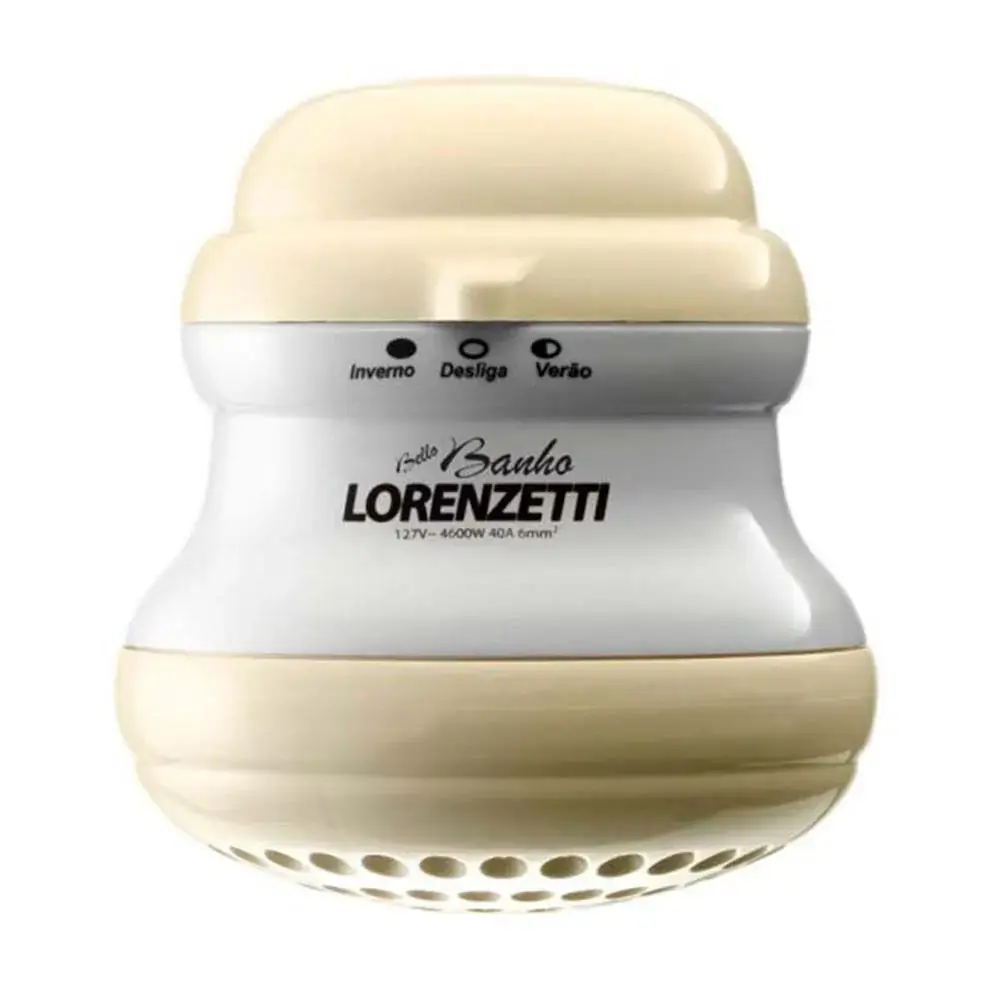 Chuveiro Bello Banho Ultra Bege Com Cano 127v 5500w Lorenzetti