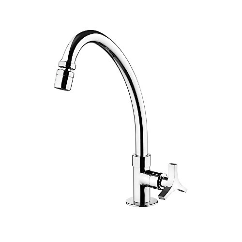 Torneira para Cozinha de Mesa Bica Móvel Lorentrio Cromado