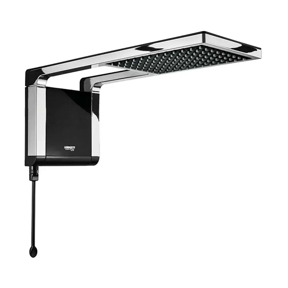 Chuveiro Ducha 220v Storm Black Ultra Preto Cromado Lorenzetti