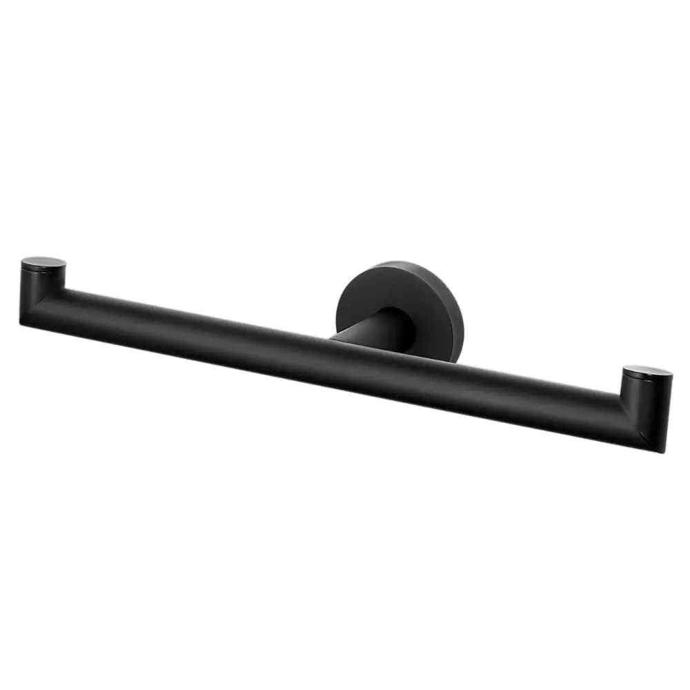 Suporte Duplo Para Toalha Lorensoft Black Edition Design Moderno E Acabamento Em Preto Fosco
