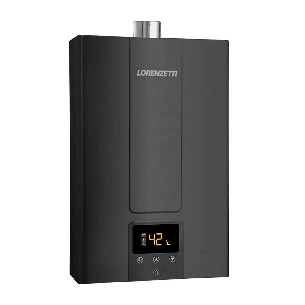 Aquecedor De Água A Gás Lorenzetti 15 Litros Lz 1600de-bk Preto Gn