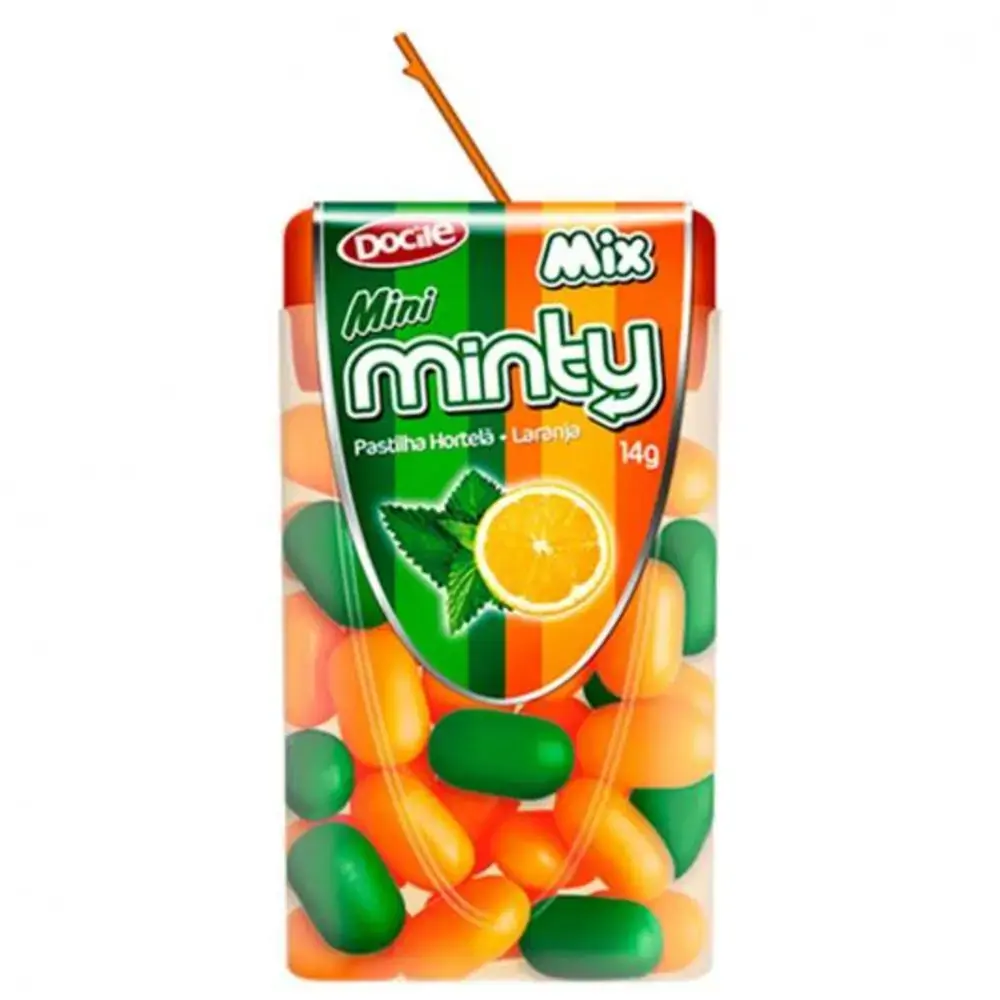 Pastilha Mini Minty Docile Laranja
