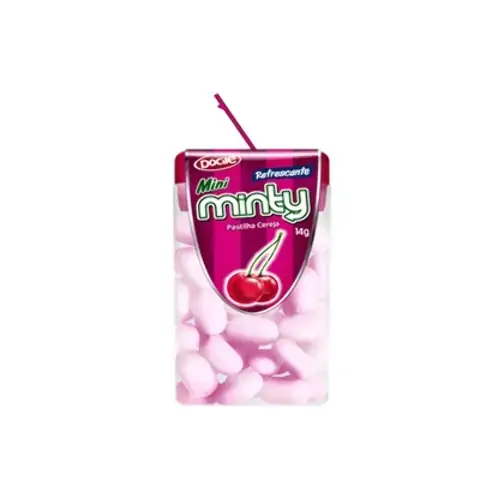 Pastilha Mini Minty Docile Cereja Fresh