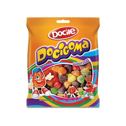 Bala Docigoma Docile Coração Sortido 1kg