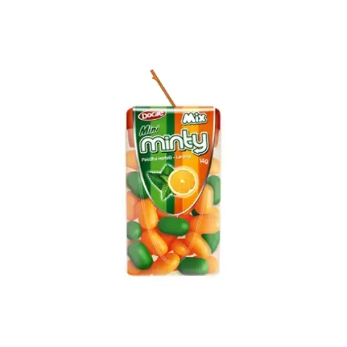 Pastilha Mini Minty Docile Hortelã Laranja