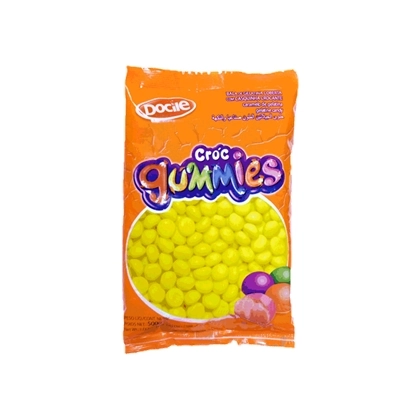 Bala Cróc Gummies Docile Amarelo