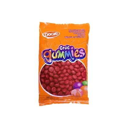 Bala Cróc Gummies Docile Vermelho