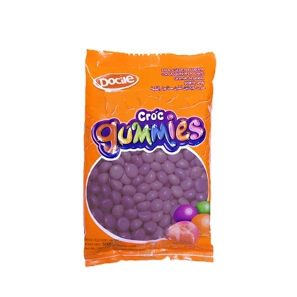 Bala Cróc Gummies Docile Roxo
