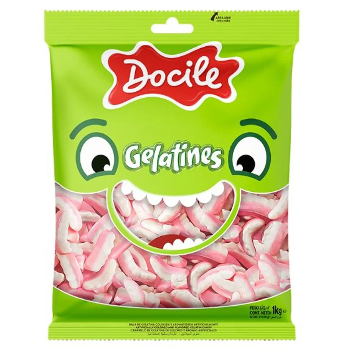 Bala Gelatina Dentes Vampiro 1k Ref 5822 Docile