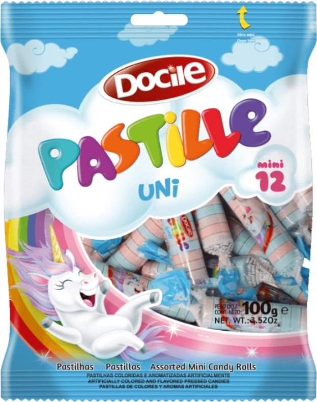 Bala Pastille Docile 100g Unicornio