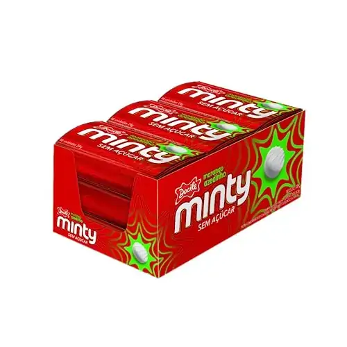 Pastilha Minty Zero Morango Azedinho 9 X 21 G Cx 6