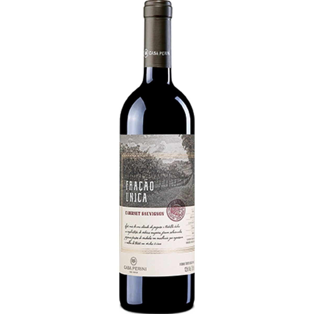 Vinho Brasileiro Tinto FRAÇÃO ÚNICA Cabernet Sauvignon Garrafa 750ml