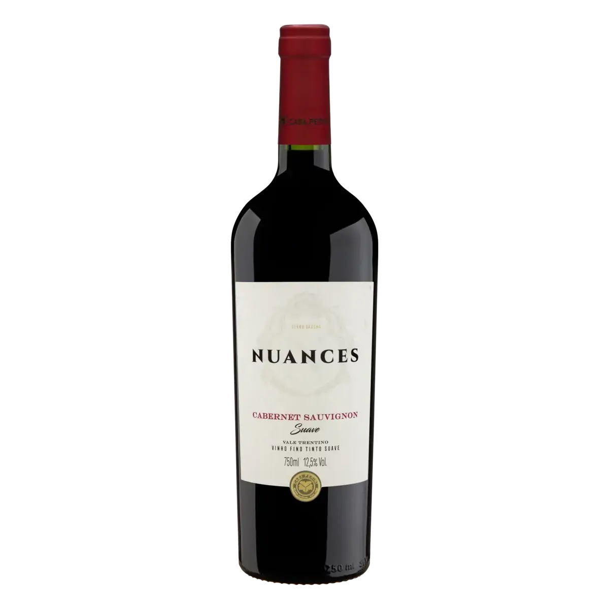 Vinho Brasileiro Tinto Suave Nuances Cabernet Sauvignon Vale Trentino Garrafa 750ml
