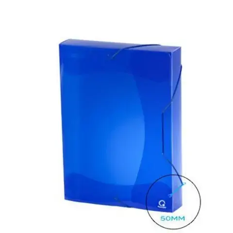 Pasta C/elast.polionda Oficio Azul