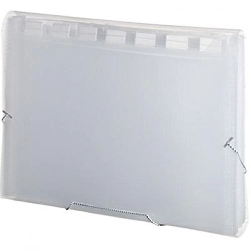 Pasta Sanfona Plastica Oficio 31 Div Transp