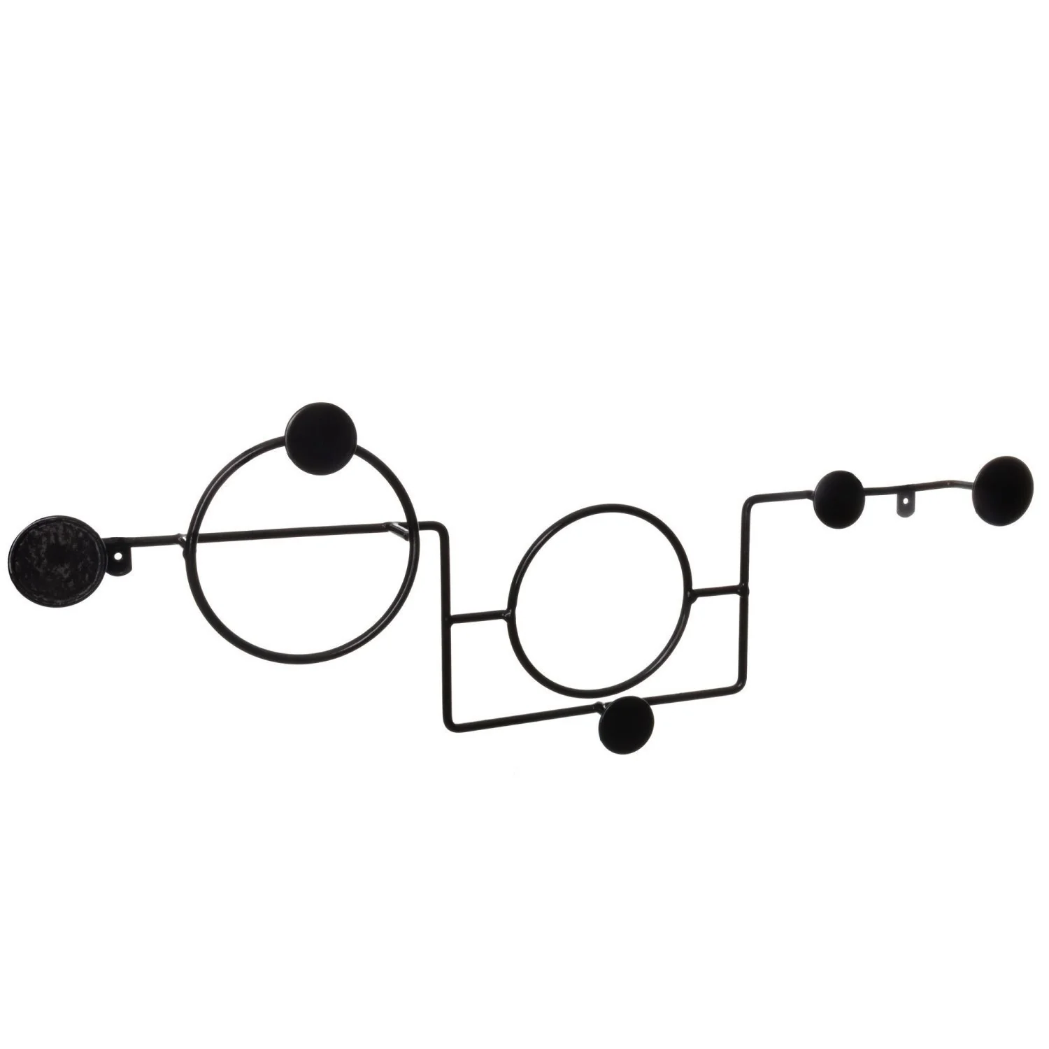 Cabideiro Multifuncional Slim Duplo Preto