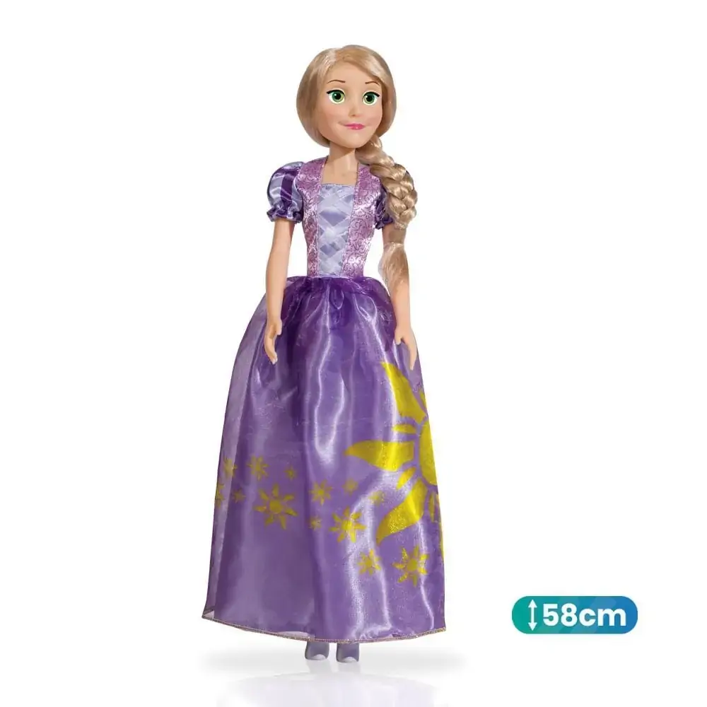 Boneca Clássica - Rapunzel - Mini My Size - 55cm - Princesas Disney - Novabrink