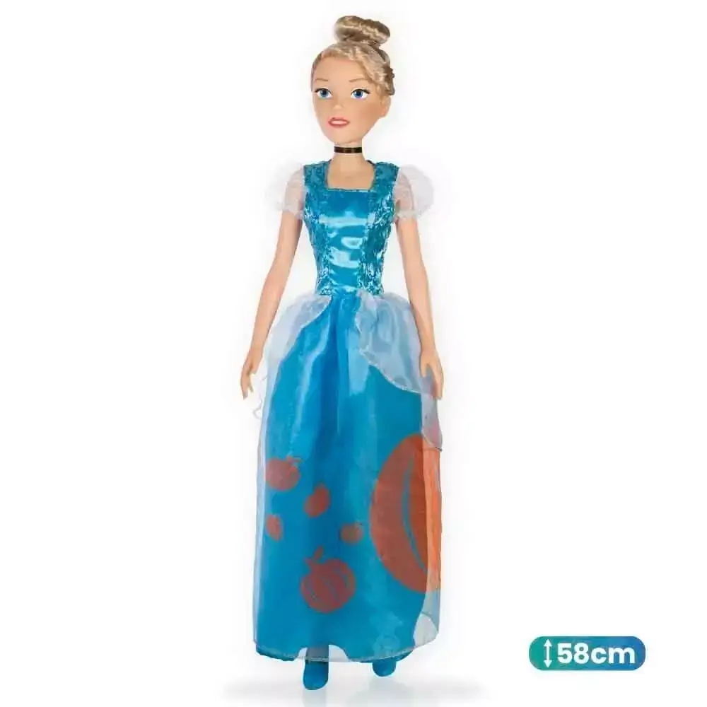 Boneca Clássica - Cinderela - Mini My Size - 55cm - Princesas Disney - Novabrink