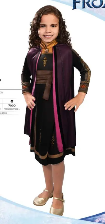 Fantasia Ana Pop Curta Tam.p Ref.6998 Brink