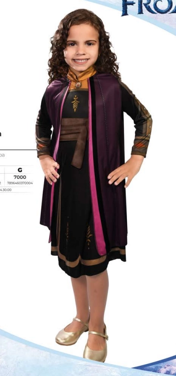 Fantasia Disney Frozen 2 Anna No Tamanho M Novabrink