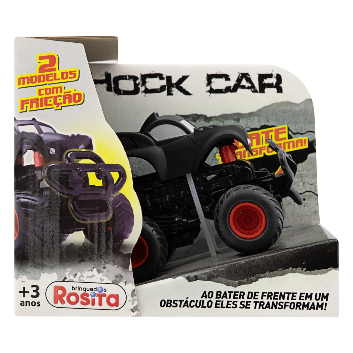 Carrinho Fricção Shock Car Morcego Brinquedos Rosita