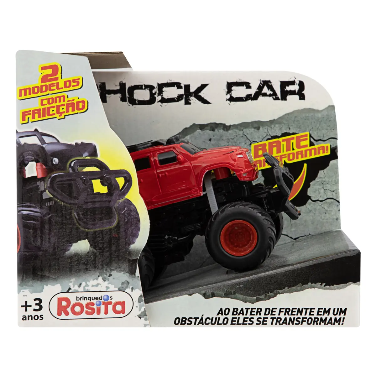 Carrinho Fricção Shock Car Van Brinquedos Rosita