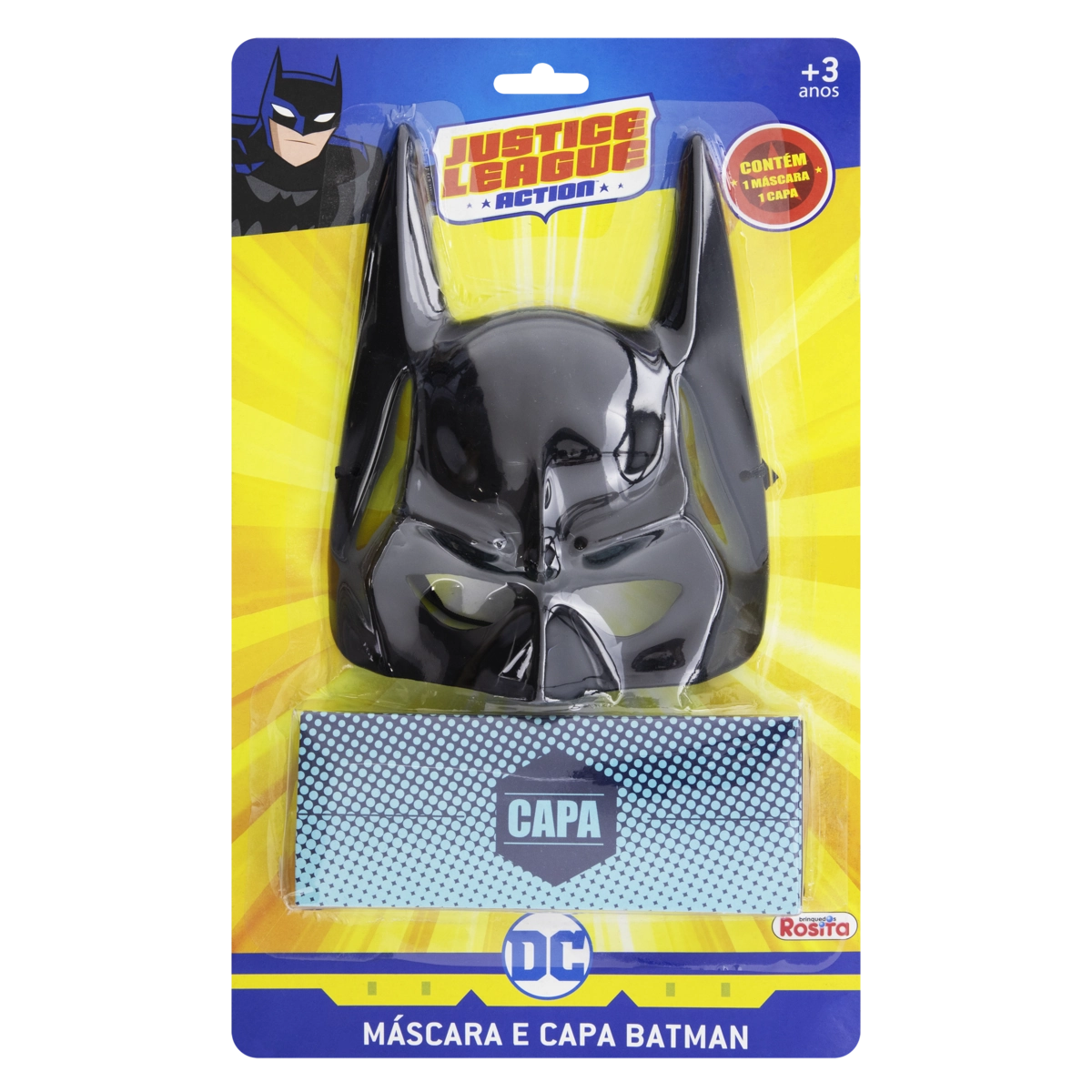 Máscara E Acessórios Batman Dc Justice League Action Brinquedos Rosita
