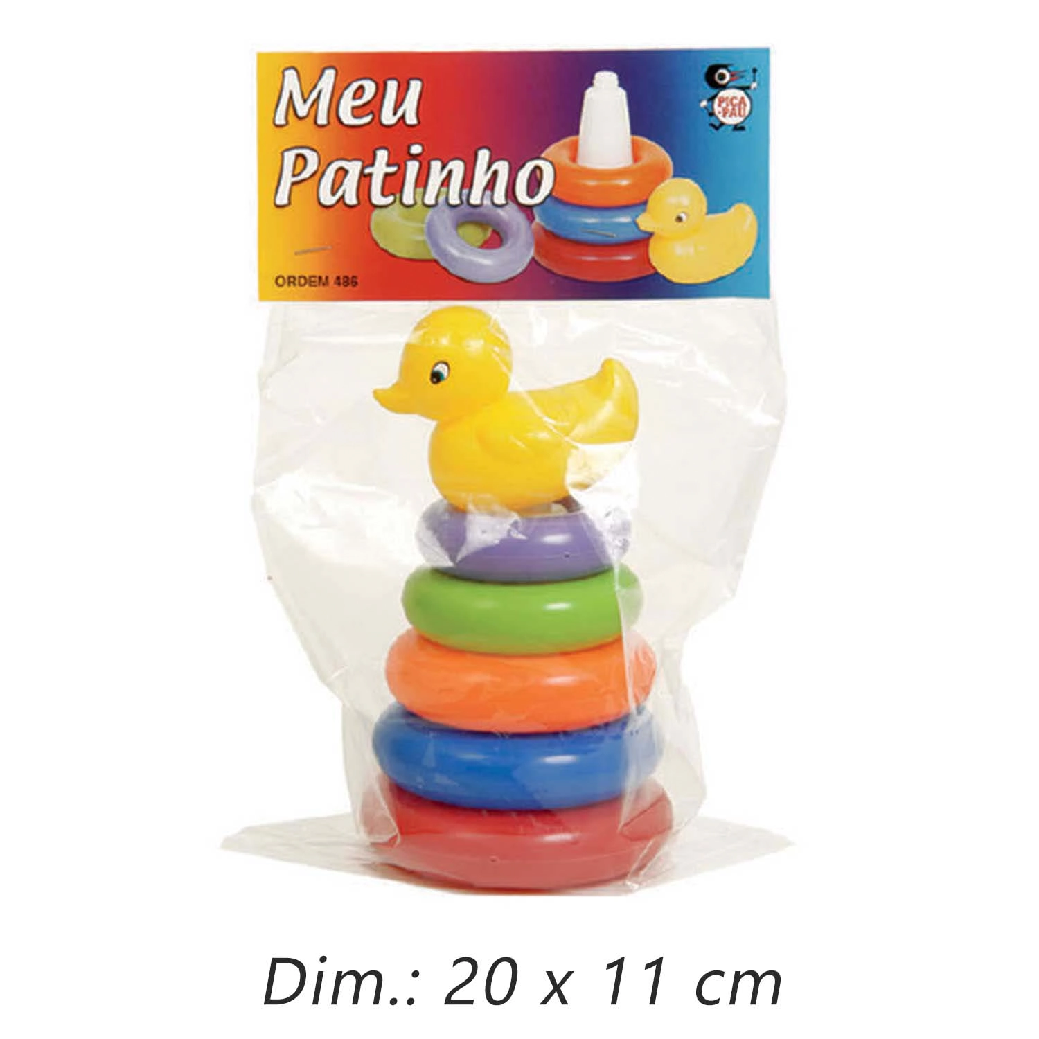 Patinho Didático Brinquedos para Bebês - Pica Pau