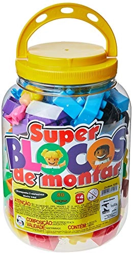 Super Blocos Divertido 80pcs Un