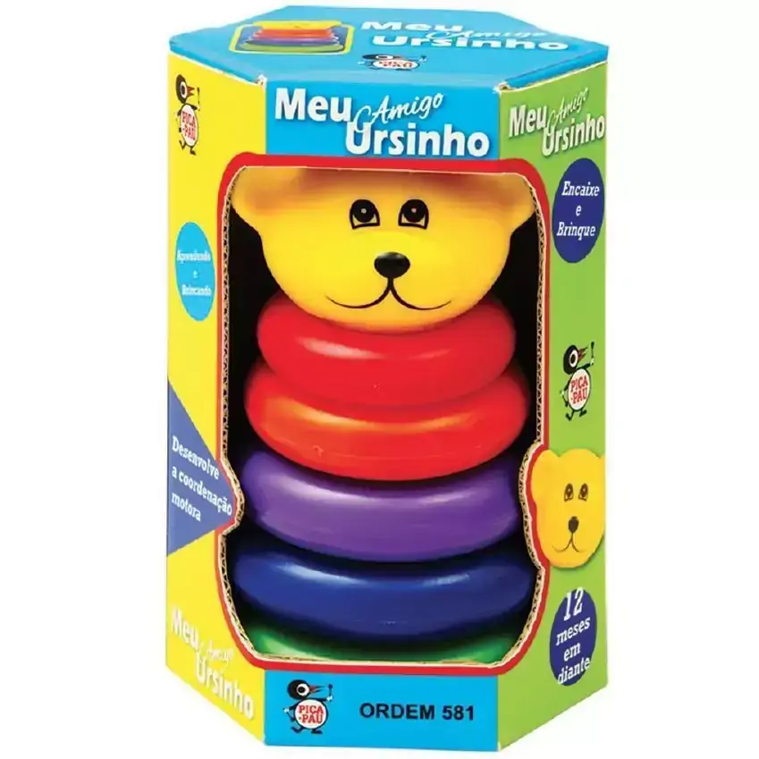 Ursinho Didático Brinquedos para Bebês - Pica Pau