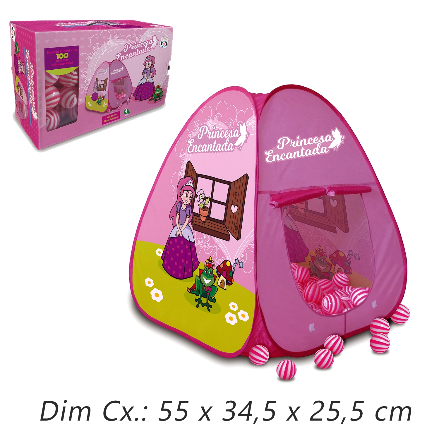 Princesa Encantad Barrac 100bolas