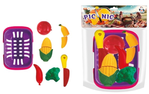 Colecao Picnic Cestinha 7 Pcs Ref.878 Pica Pau