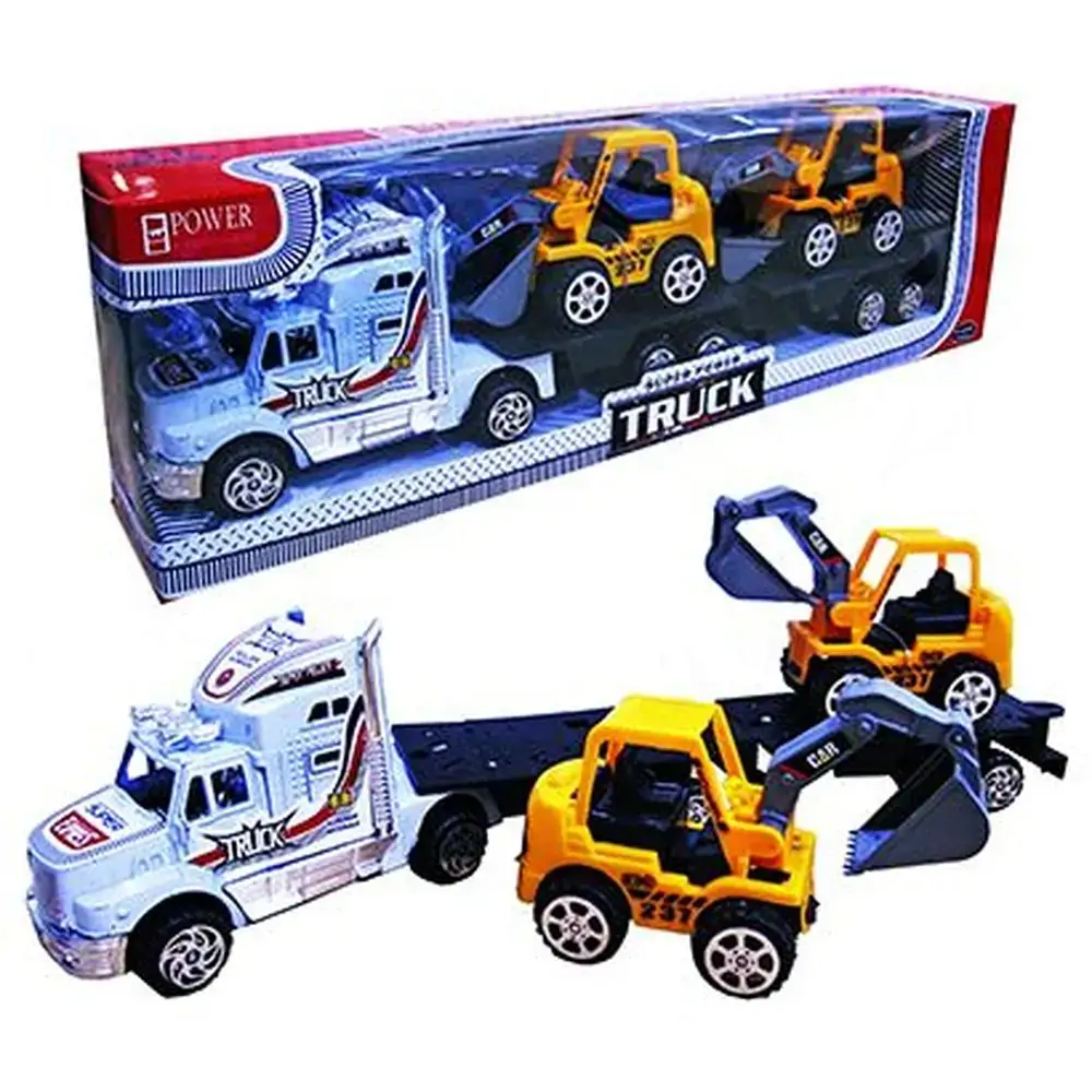 Caminhao Super Truck C/2 Tratores/motos/carros Pi3057 Pica Pau