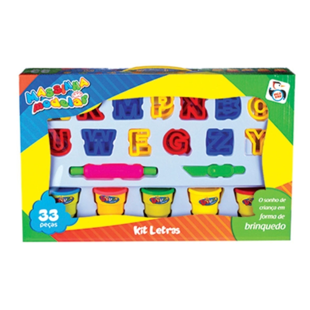 Massinha Abecedario 4 Potes
