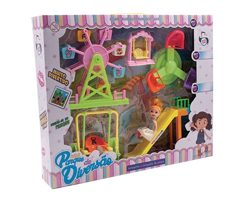 Brinquedo Super Parque de Diversão com Bonequinha - Pica-Pau