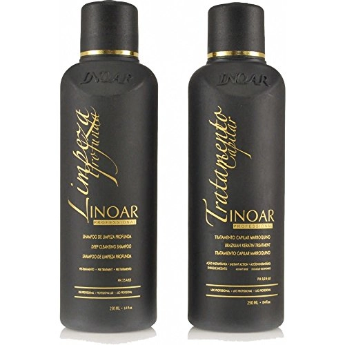 Inoar Moroccan Brazilian Keratin Hair Straightener Treatment Smoothing Capillary 2 X 250 Ml Shampoo