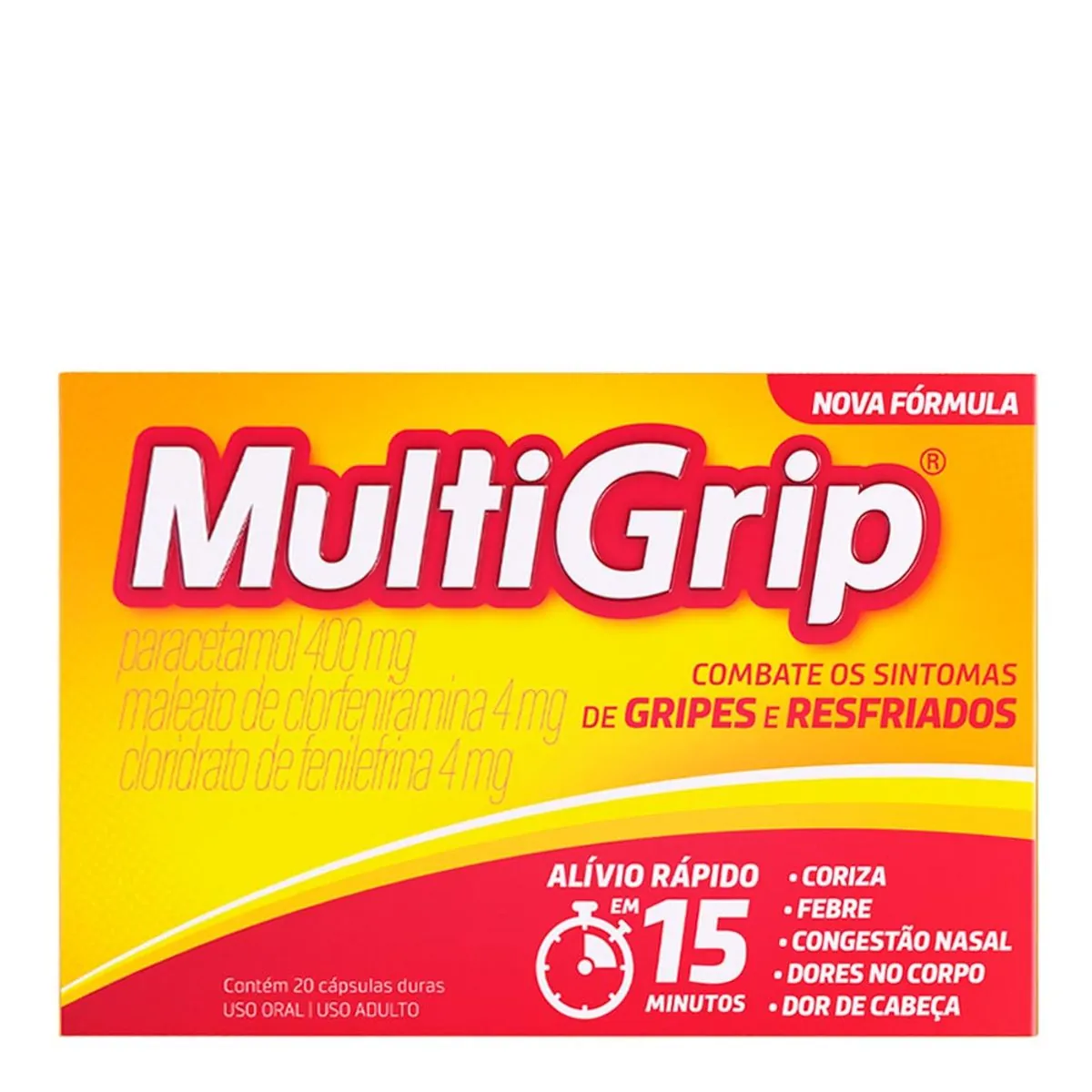 Multigrip com 20 cápsulas