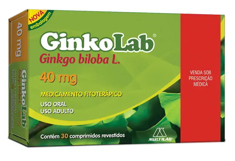 Ginkolab 40mg Caixa 30 Comp