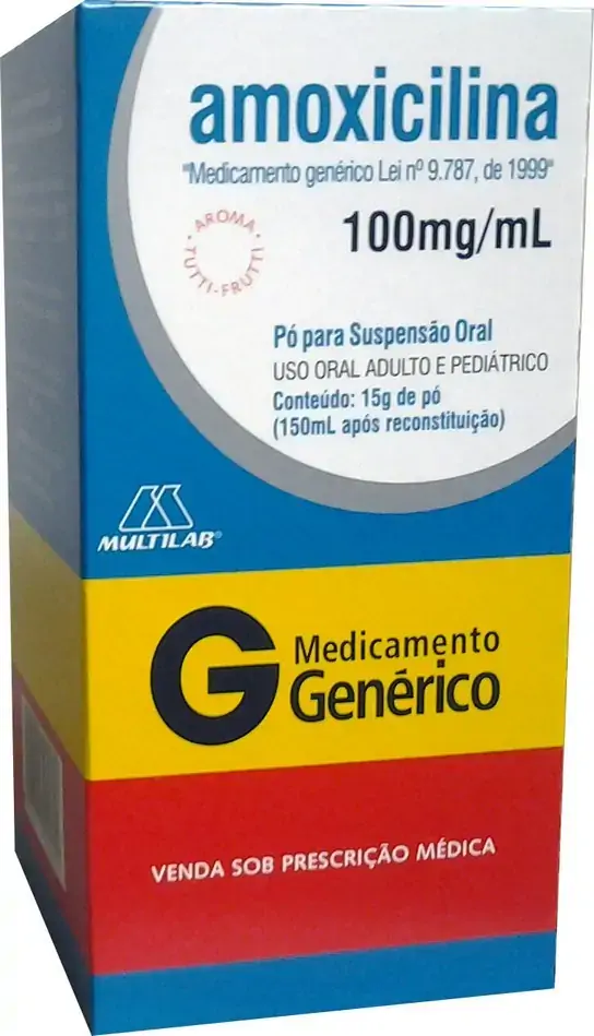 Amoxicilina 500 Mg/ml Suspensão Oral Multilab Genérico