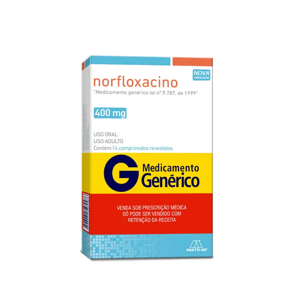 Norfloxacino 400 Mg 14 Comprimidos Multilab Genérico