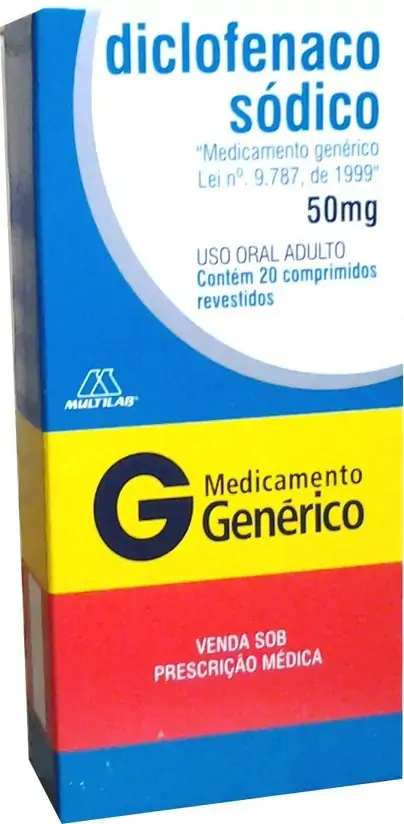 Diclof Sodico 50mg 20comp Multilab