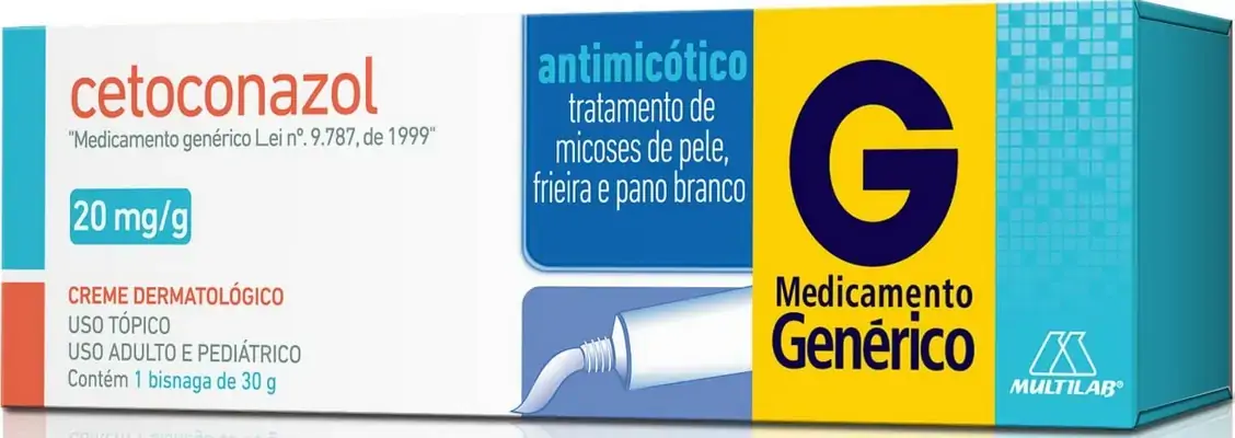 Cetoconazol 20mg/g Creme Derm Bg X