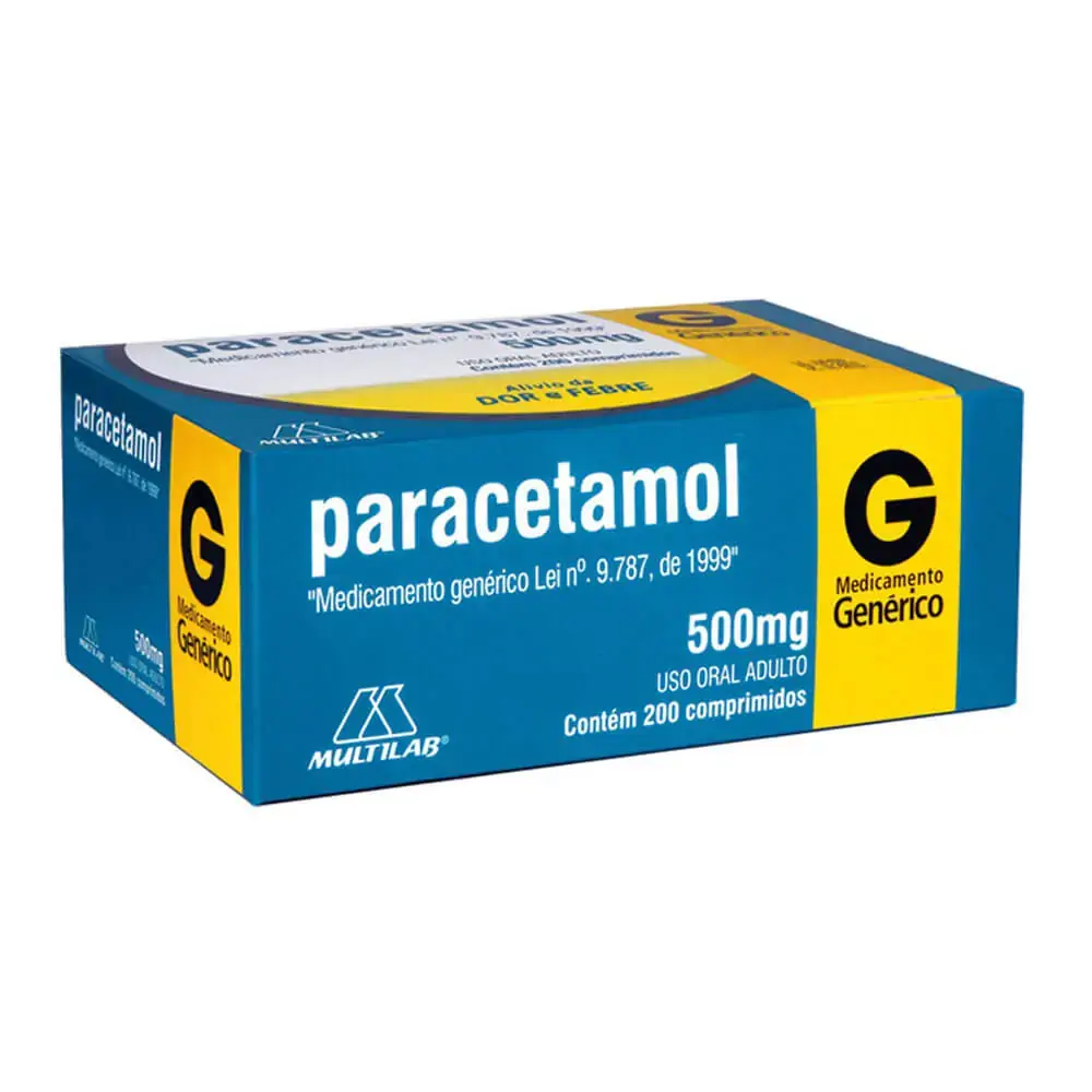 Paracetamol 500 Mg 10 Comprimidos Multilab Genérico