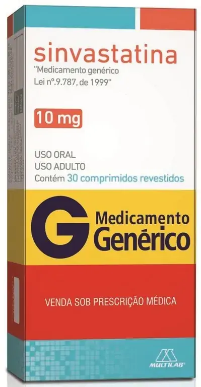 Sinvastatina 10mg Cx 30 Comp Rev