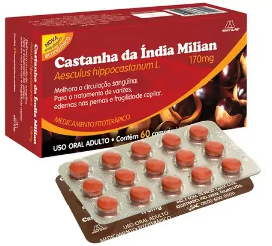 Castanha Da India Multilab 170mg X 60 Comp Rev