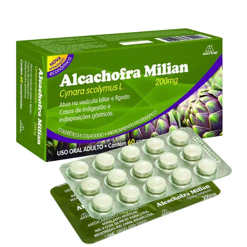 Alcachofra 200mg C/60 Comp Multilab