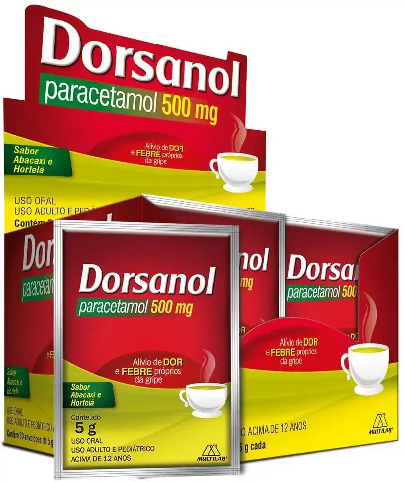 Dorsanol 500mg Po Sol Caixa 50 Env X 5g Sb Abacaxi E.m.